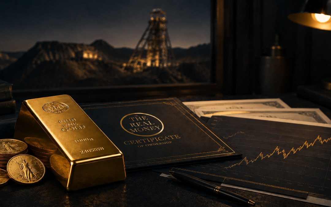 oro físico o acciones mineras de oro
