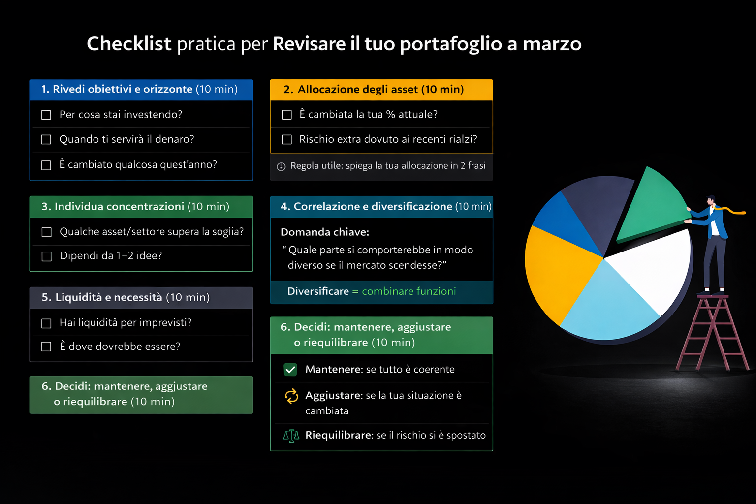 Revisare il tuo portafoglio a marzo