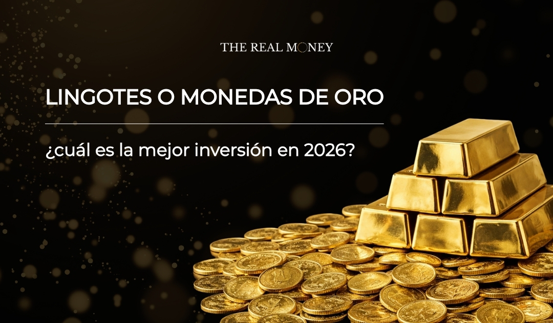 lingotes o monedas de oro