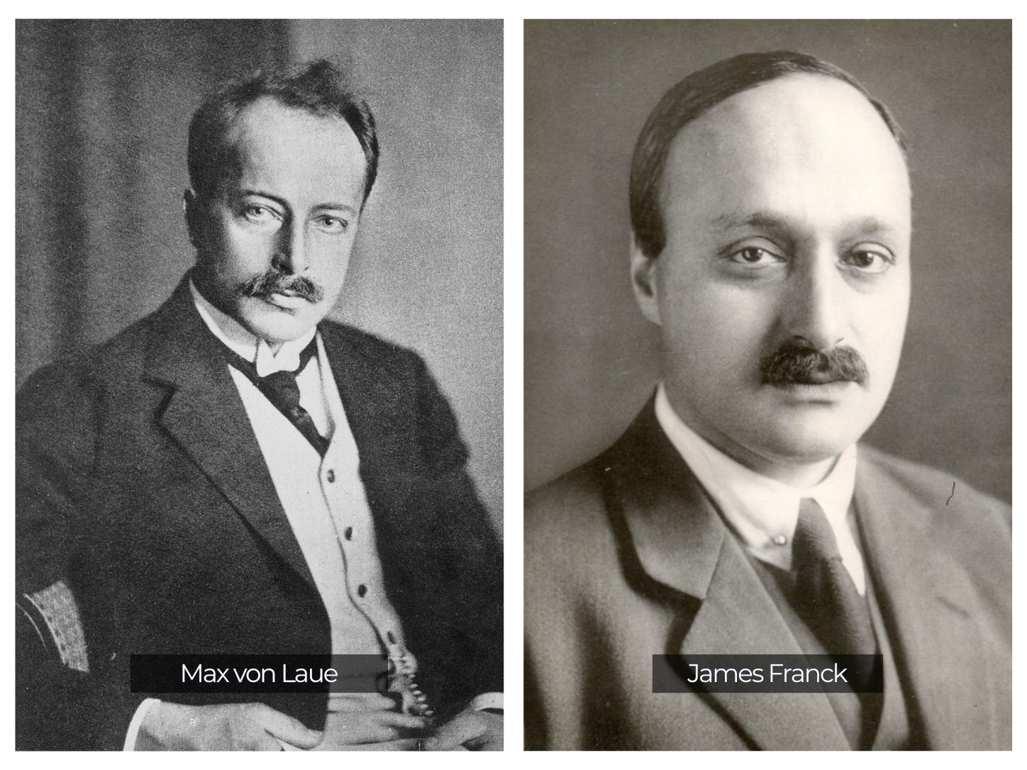 Max von Laue y James Franck